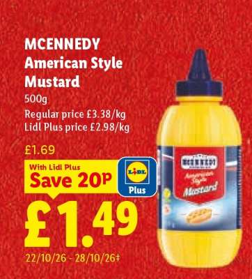 Mcennedy American Style Mustard