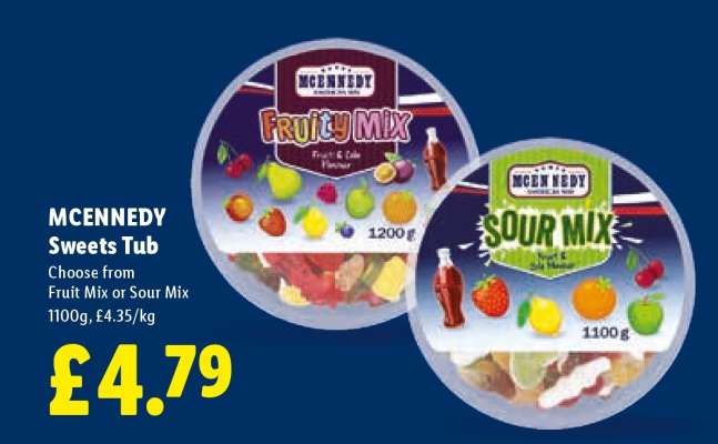 MCENNEDY Sweets Tub