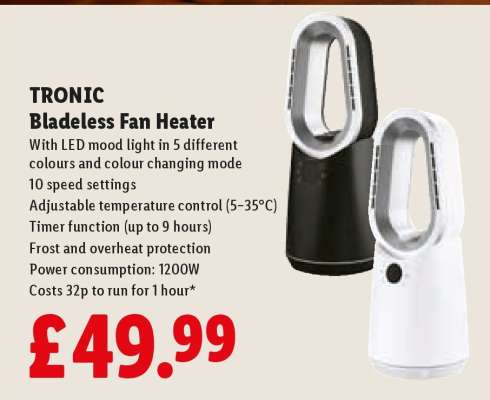 Tronic Bladeless Fan Heater