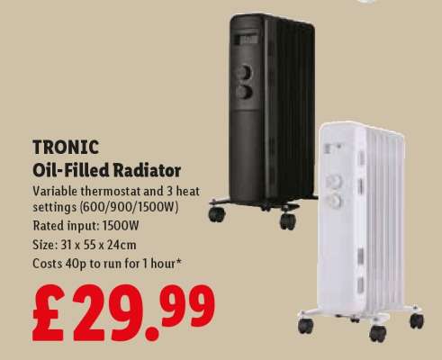 Tronic Oil-Filled Radiator