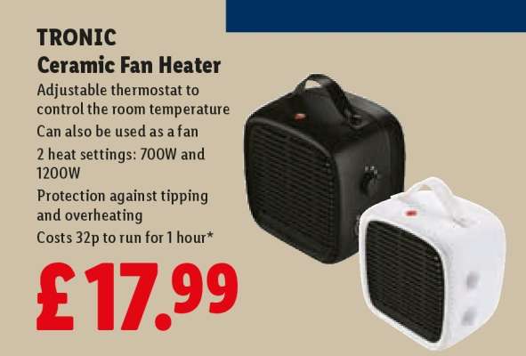 Tronic Ceramic Fan Heater