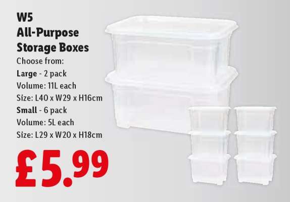 W5 All-Purpose Storage Boxes