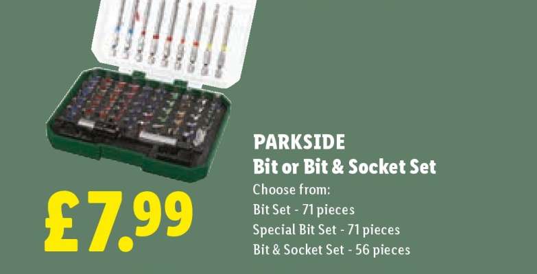 PARKSIDE Bit or Bit & Socket Set