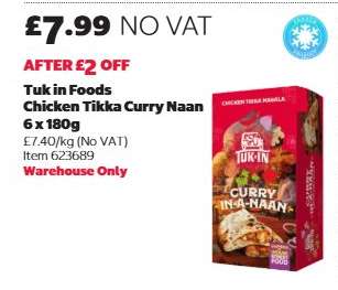 Tuk in Foods Chicken Tikka Curry Naan