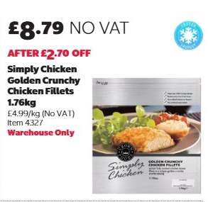 Simply Chicken Golden Crunchy Chicken Fillets