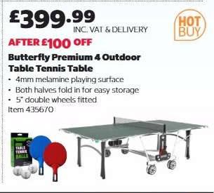 Butterfly Premium 4 Outdoor Table Tennis Table