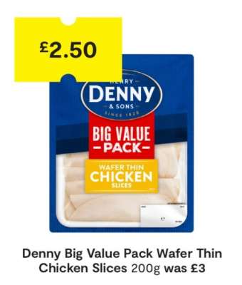Denny Big Value Pack Wafer Thin Chicken Slices 200g