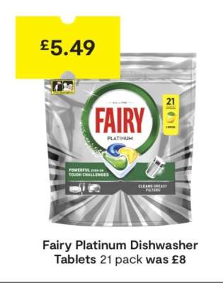 Fairy Platinum Dishwasher Tablets