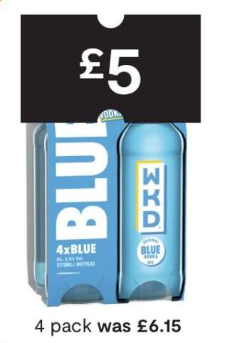 WKD Blue Vodka 4 Pack