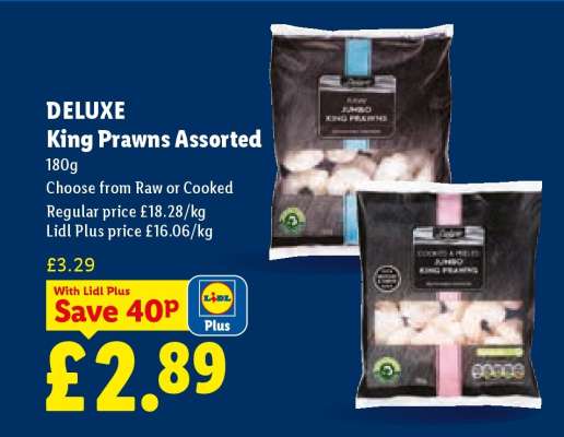 DELUXE King Prawns Assorted