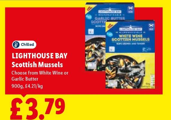LIGHTHOUSE BAY Scottish Mussels