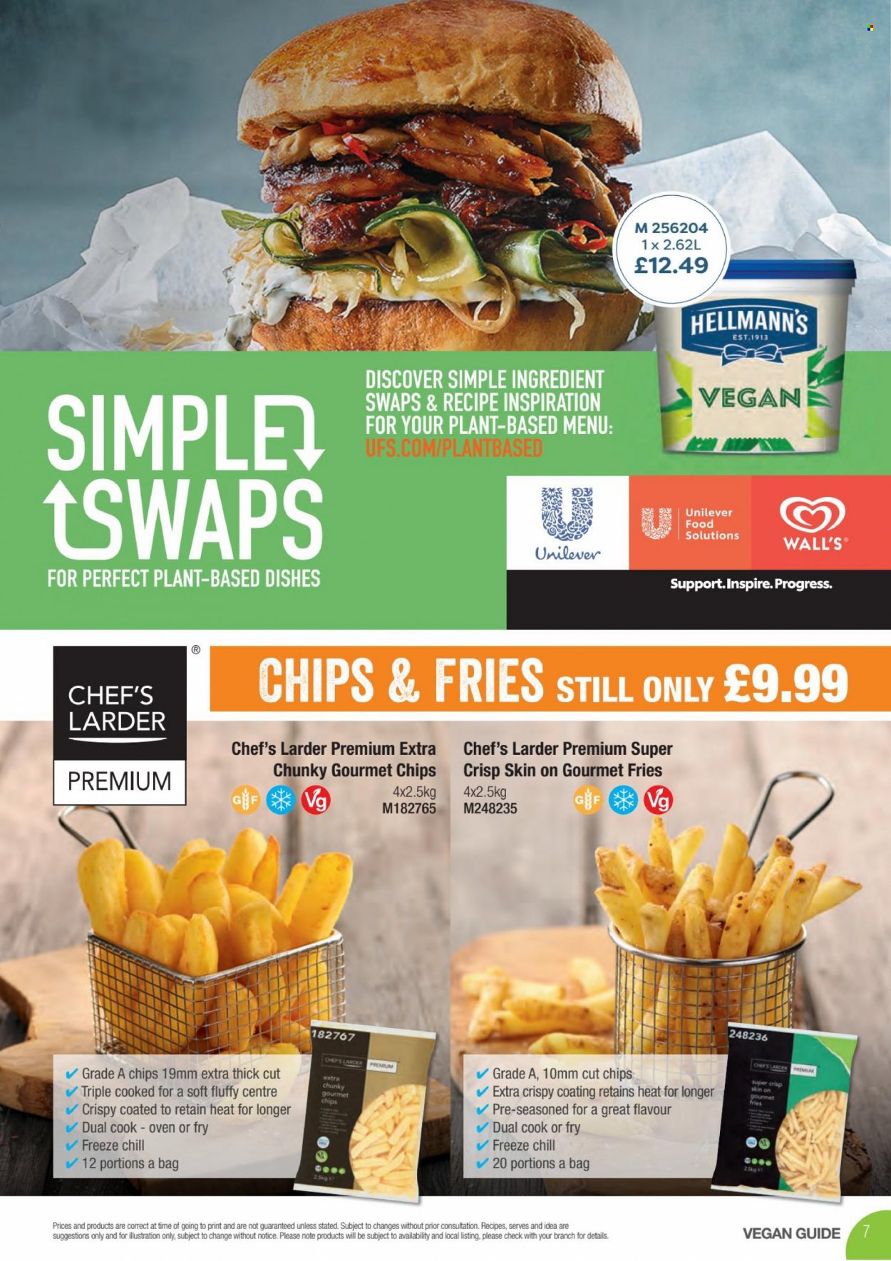 Makro offer  - 10.1.2022 - 25.1.2022 - Sales products - Hellmann’s, potato fries, bag. Page 7.