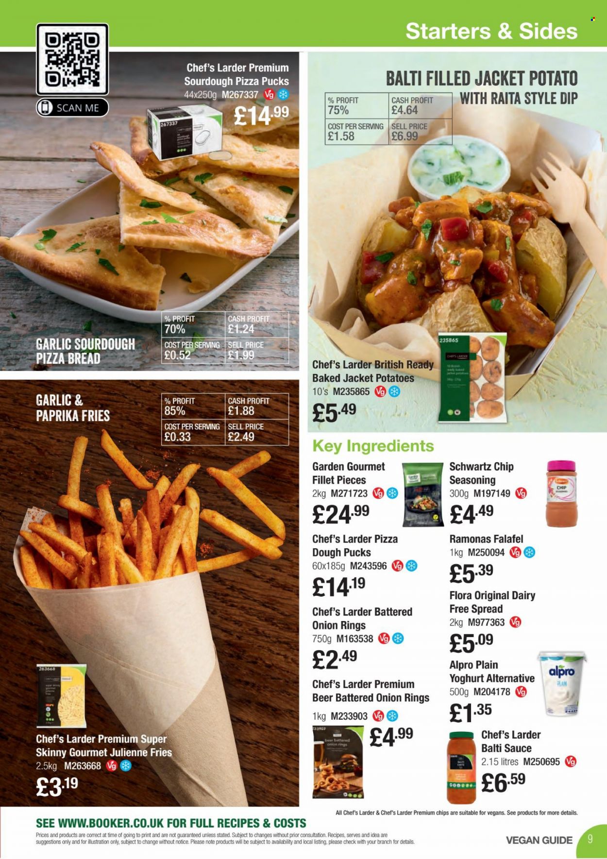 Makro offer  - 10.1.2022 - 25.1.2022 - Sales products - beer, potatoes, onion rings, Alpro, yoghurt, Flora, pizza dough, potato fries, chips, garlic sourdough, spice. Page 9.