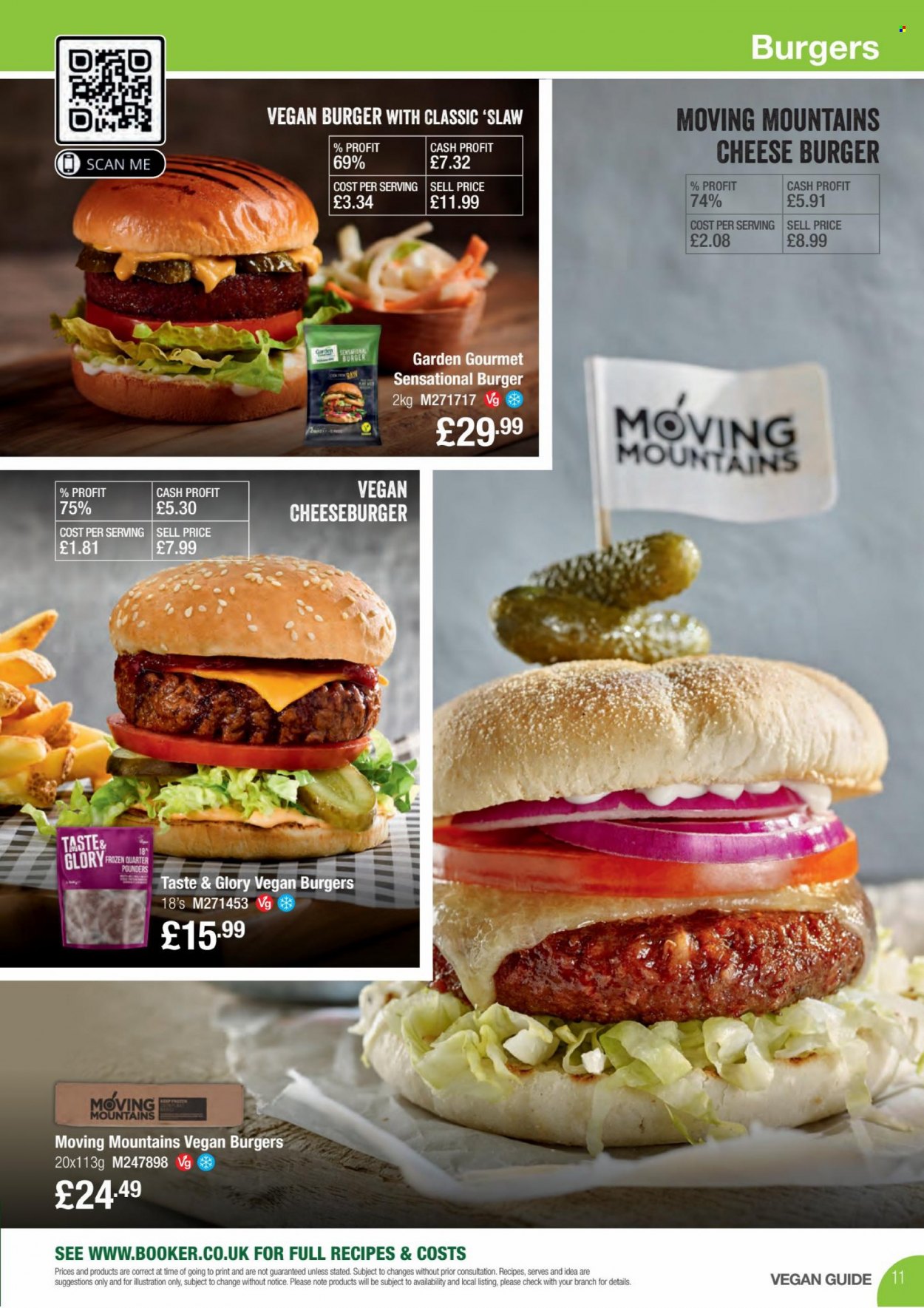 Makro offer  - 10.1.2022 - 25.1.2022 - Sales products - hamburger, cheeseburger, veggie burger, cheese. Page 11.