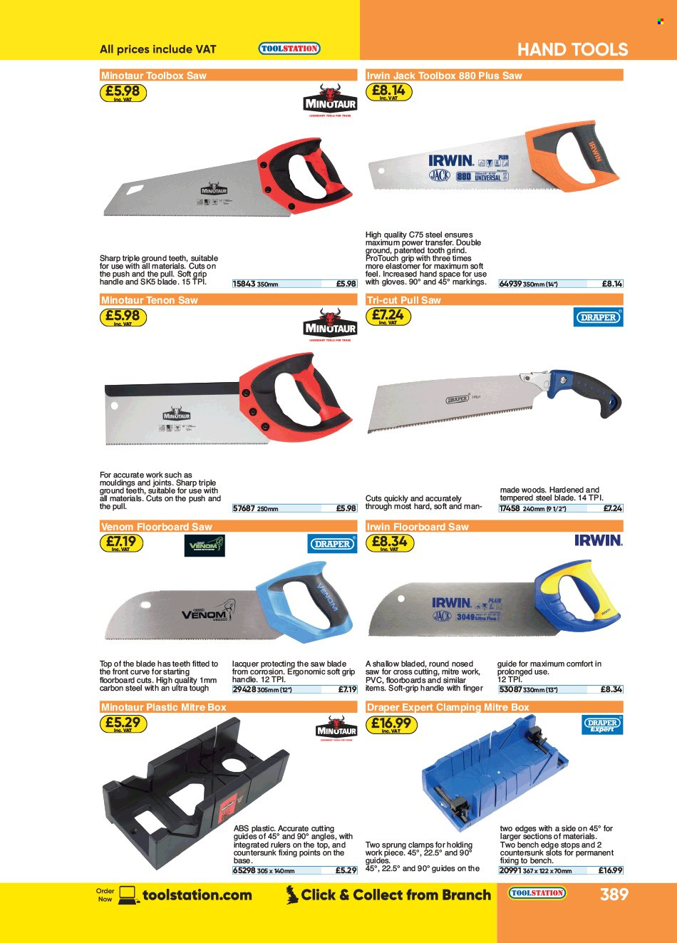 Toolstation offer . Page 389.