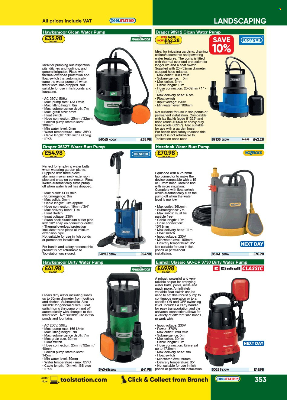 Toolstation offer . Page 353.