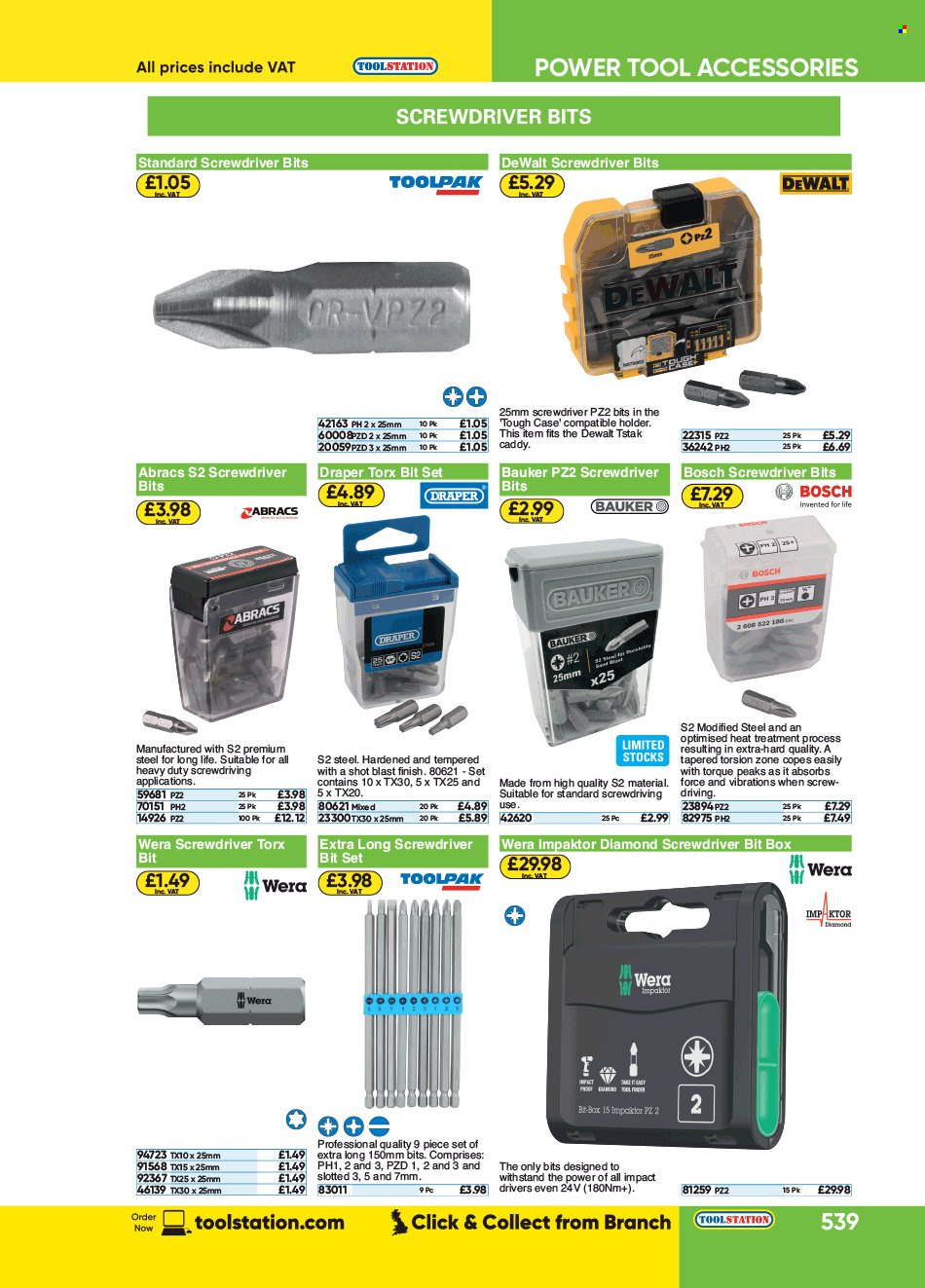 Toolstation offer . Page 539.