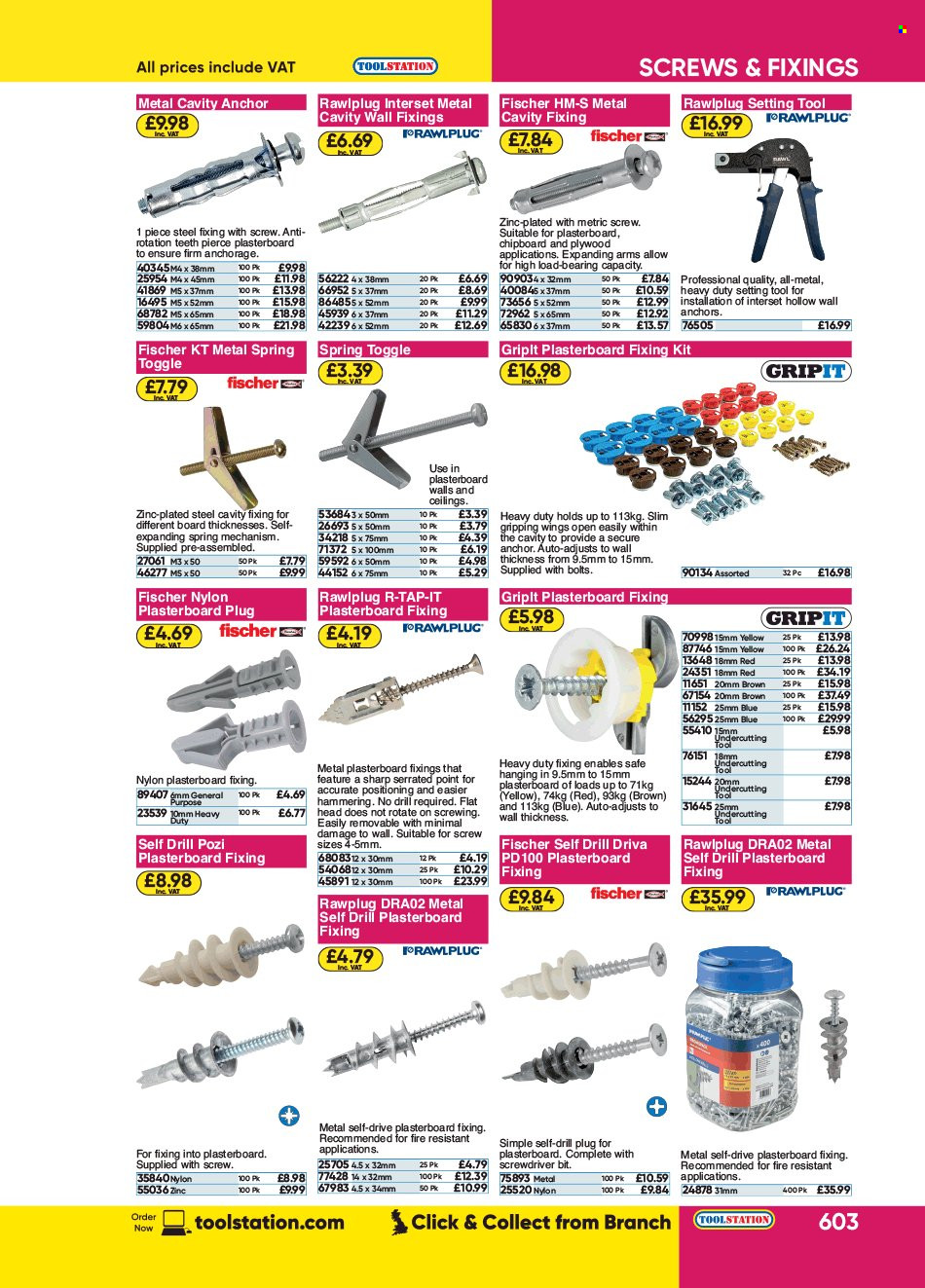 Toolstation offer . Page 603.