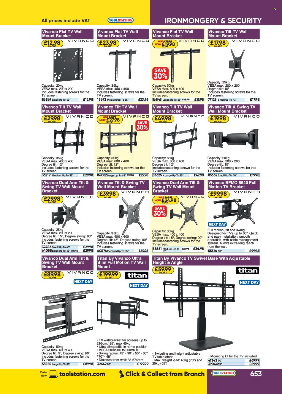 Toolstation offer . Page 653.